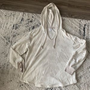CREAM AND TAN TIE DYE HOODIE